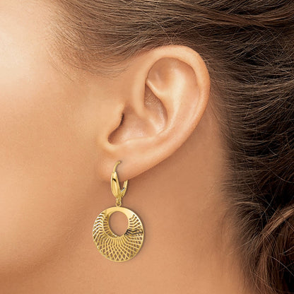 Polished Hollow Dangle Earrings