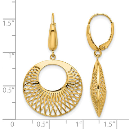 Polished Hollow Dangle Earrings