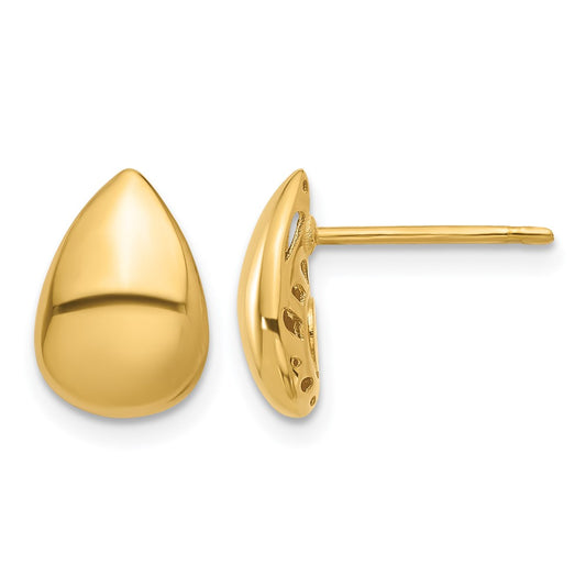 Polished Teardrop Post Earrings
