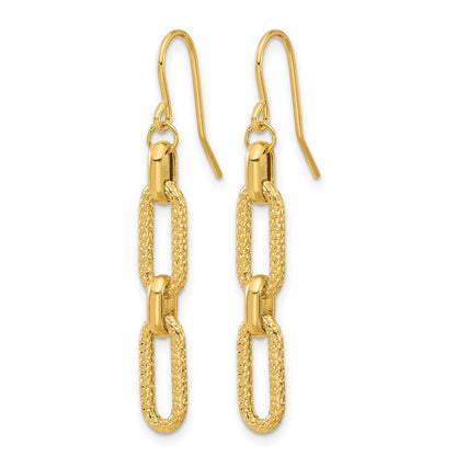 Polished and D/C Link Dangle Earrings