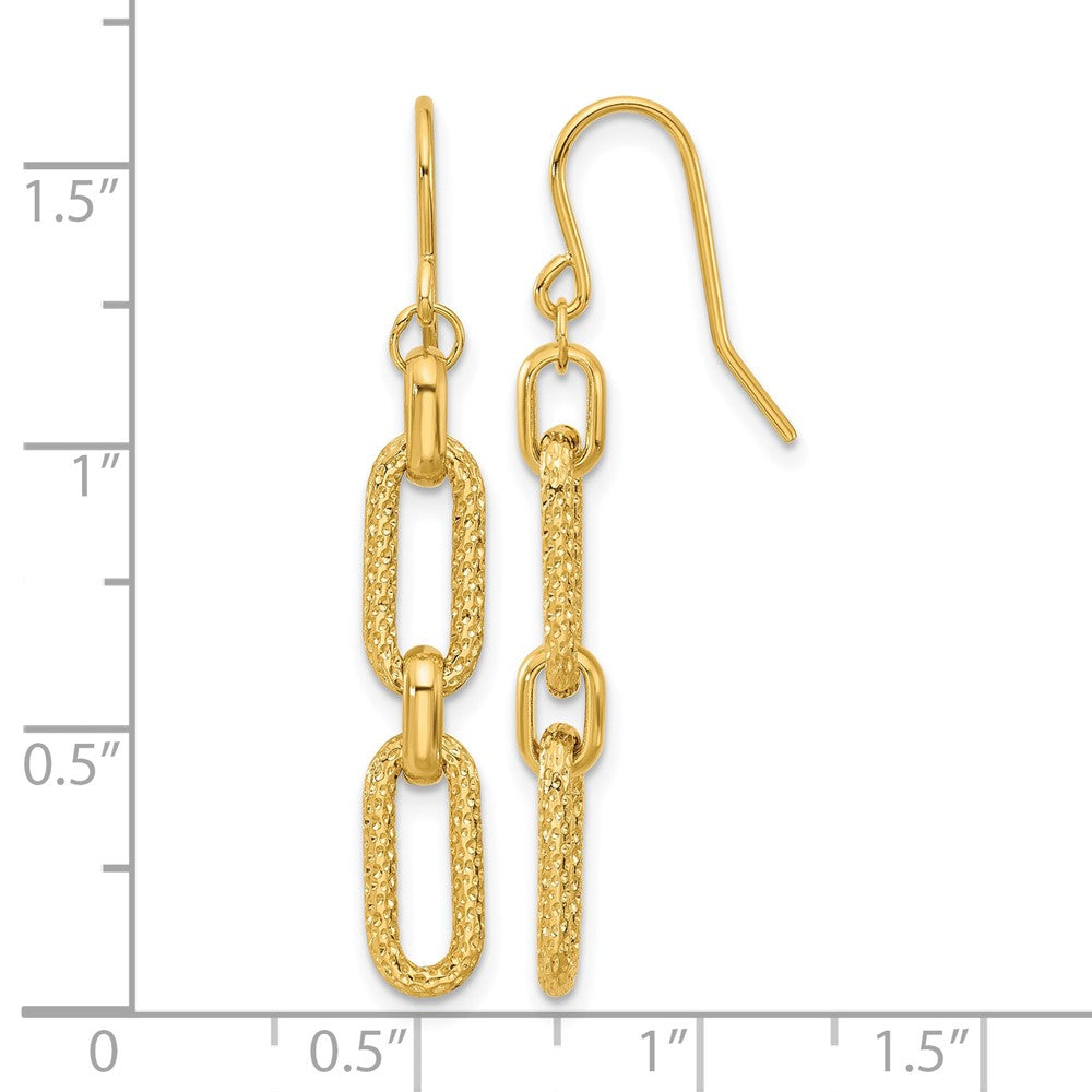 Polished and D/C Link Dangle Earrings