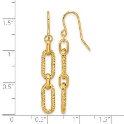 Polished and D/C Link Dangle Earrings