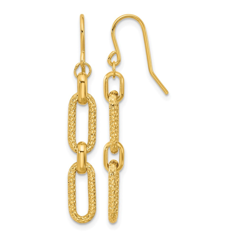 Polished and D/C Link Dangle Earrings