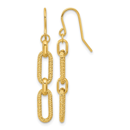 Polished and D/C Link Dangle Earrings