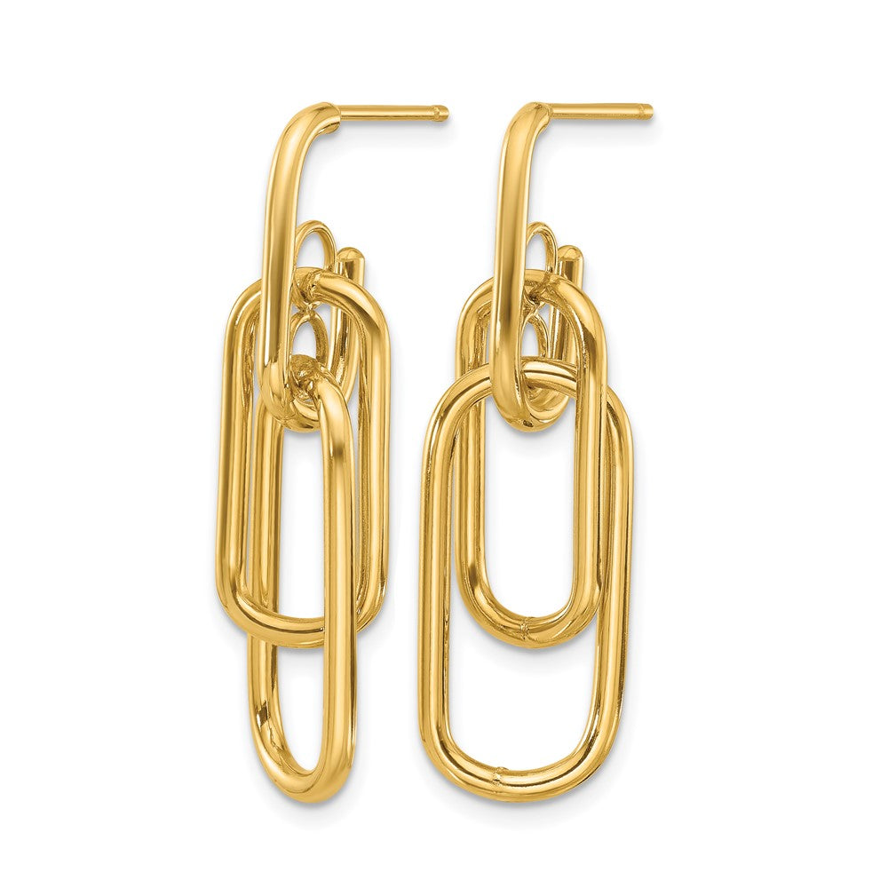 Polished Post Dangle Earrings - 15.8mm