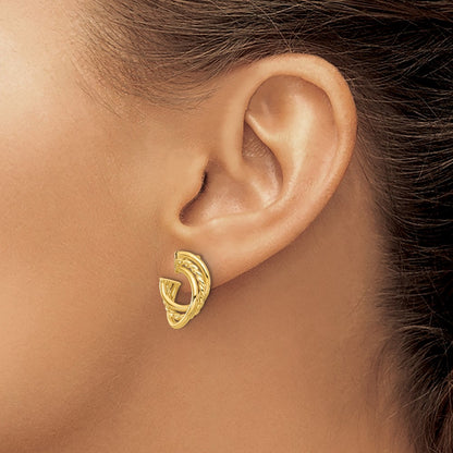 Polished and Twisted Post Earrings