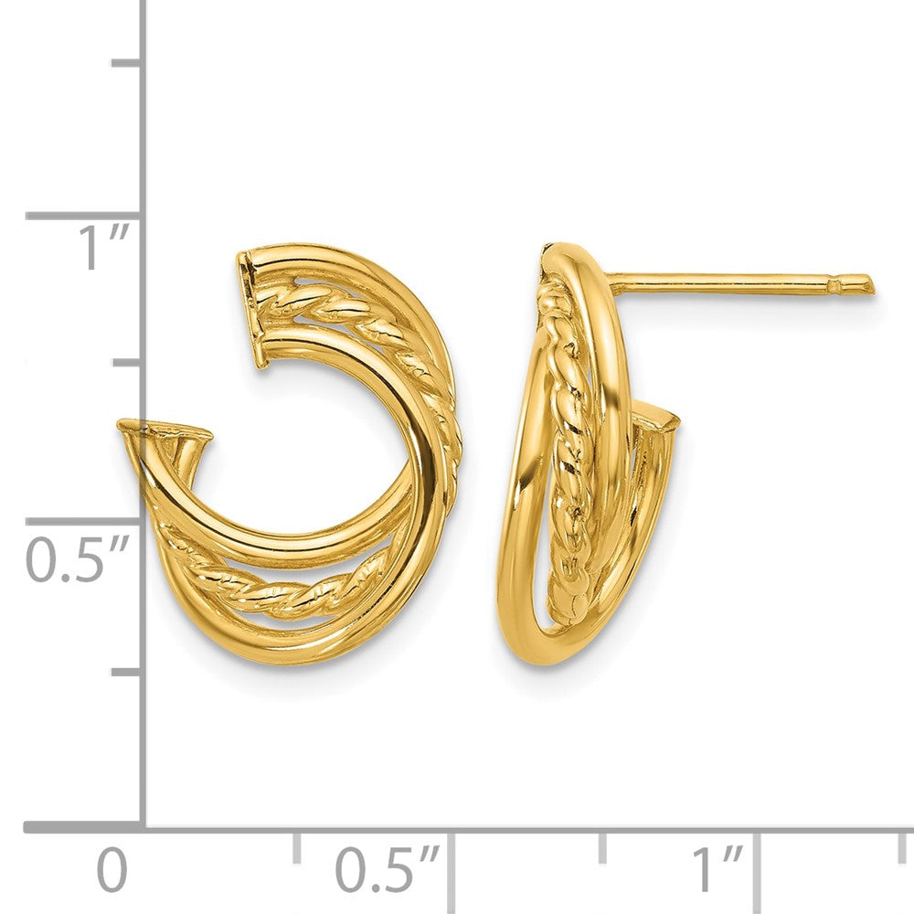 Polished and Twisted Post Earrings