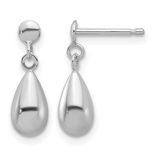 Polished Teardrop Dangle Earrings