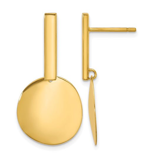 Polished Drop Post Earrings
