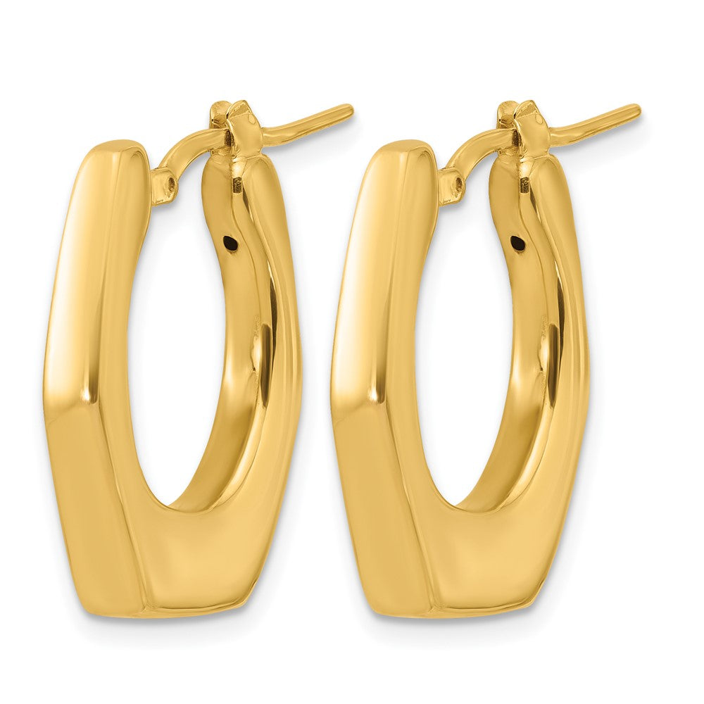 Polished Hollow Fancy Hoop Earrings