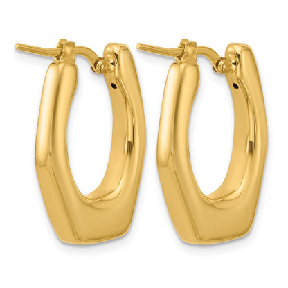 Polished Hollow Fancy Hoop Earrings