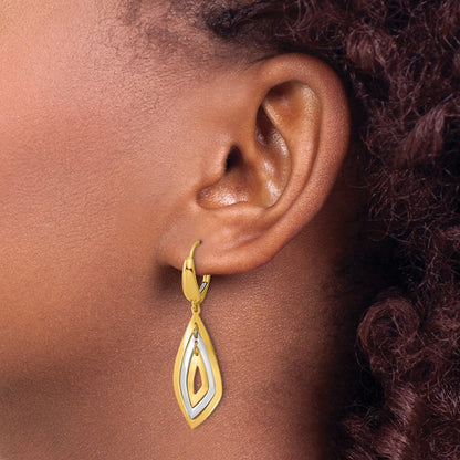 Polished Dangle Leverback Earrings