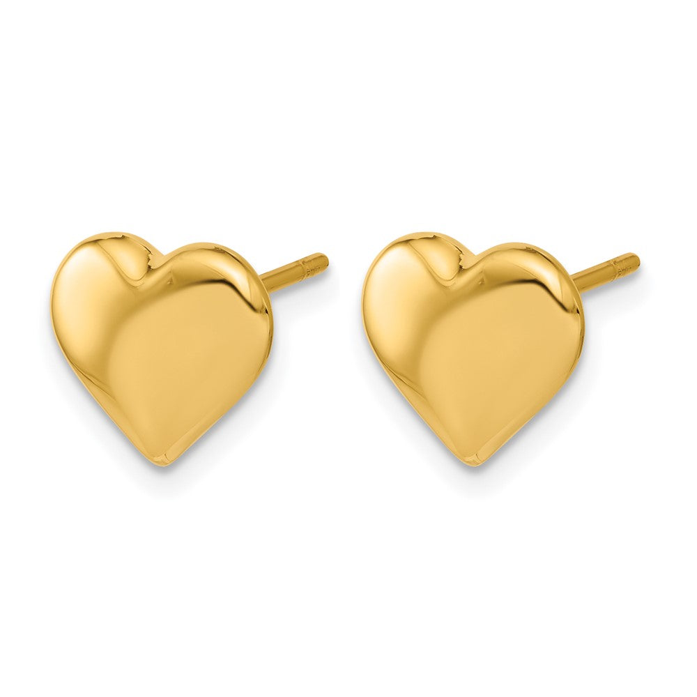 Polished Heart Post Earrings