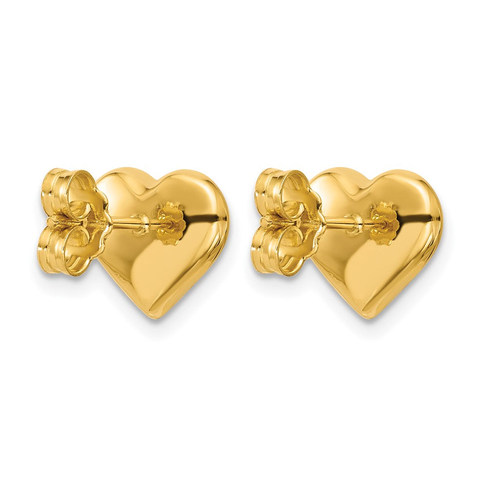 Polished Heart Post Earrings
