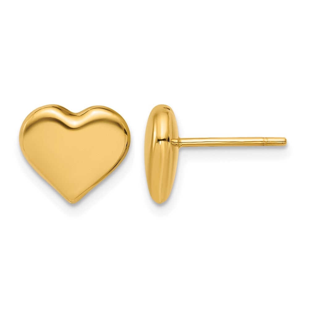 Polished Heart Post Earrings