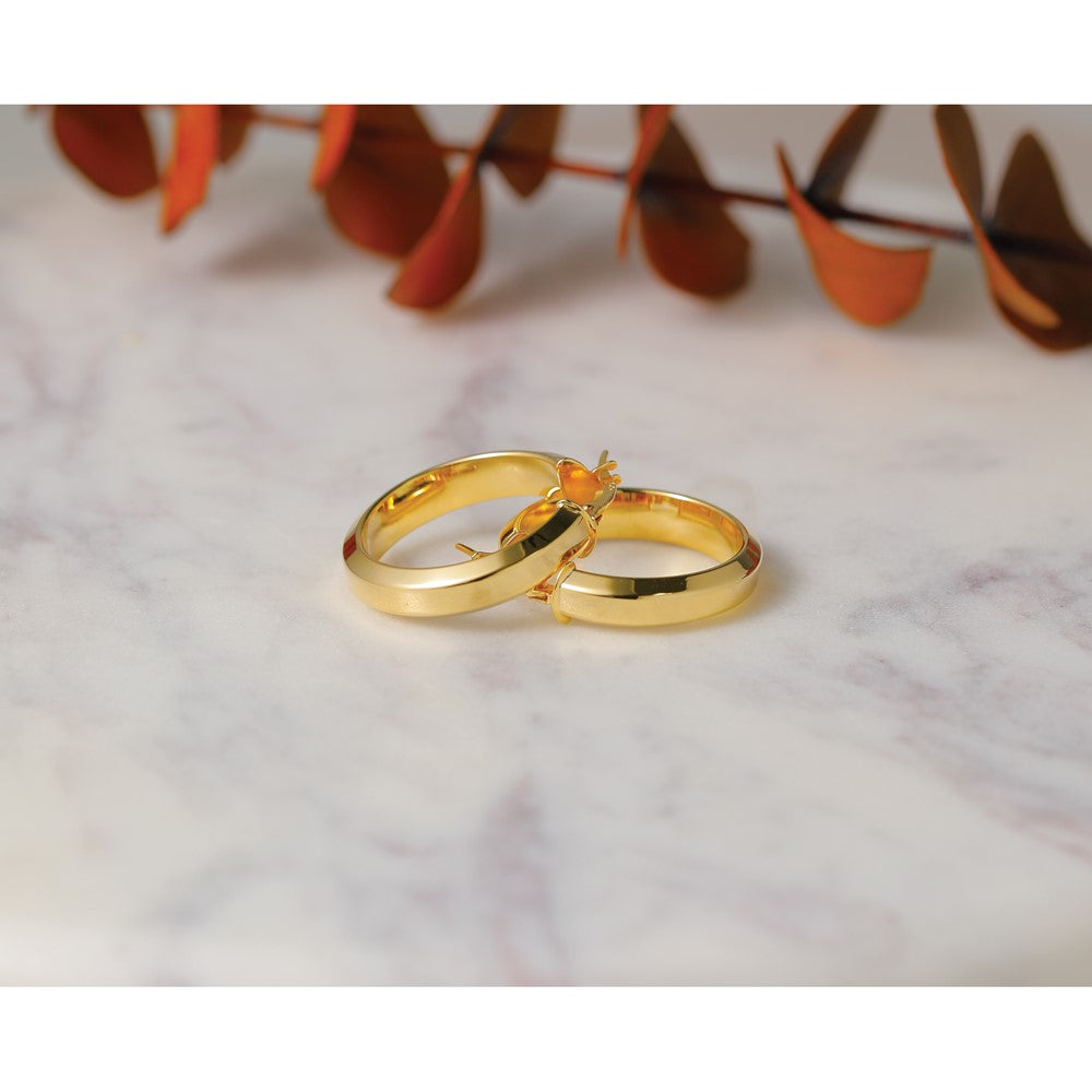 Polished Hoop Earrings - 5mm, 2.73g