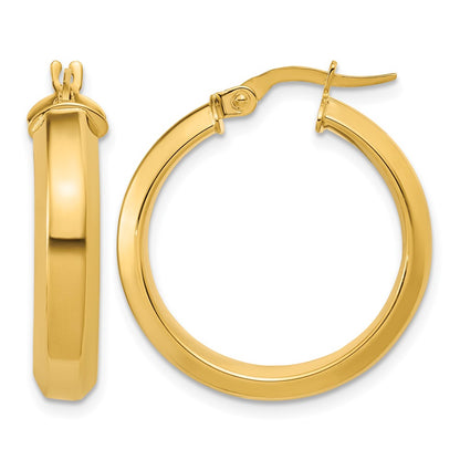 Polished Hoop Earrings - 5mm, 2.73g