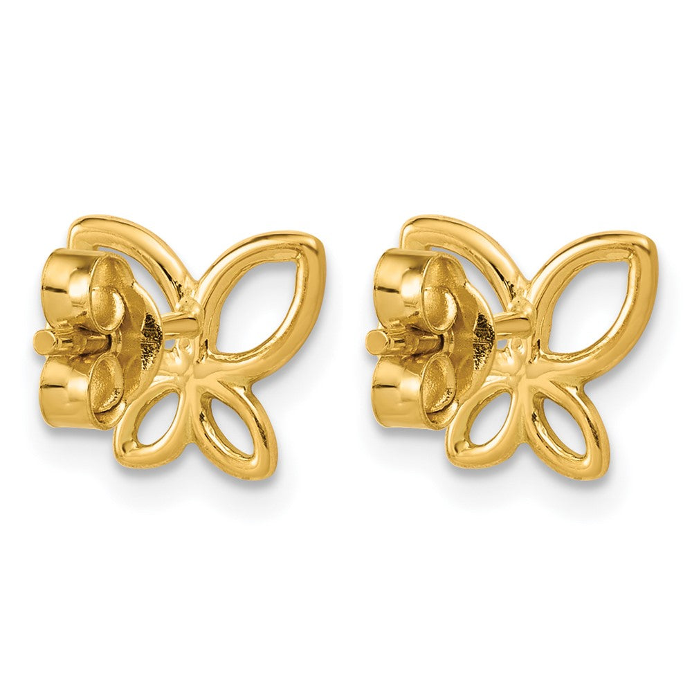 Polished Butterfly Post Earrings