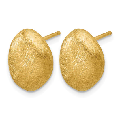 Scratch Finish Post Earrings