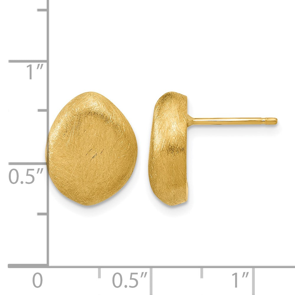 Scratch Finish Post Earrings