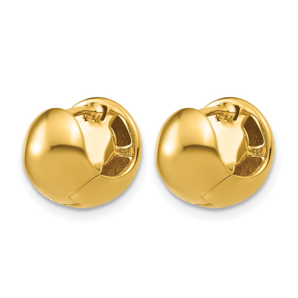Polished Hinged Hoop Earrings - 11.5mm
