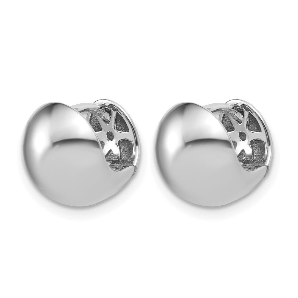 Polished Hinged Hoop Earrings - 11.5mm