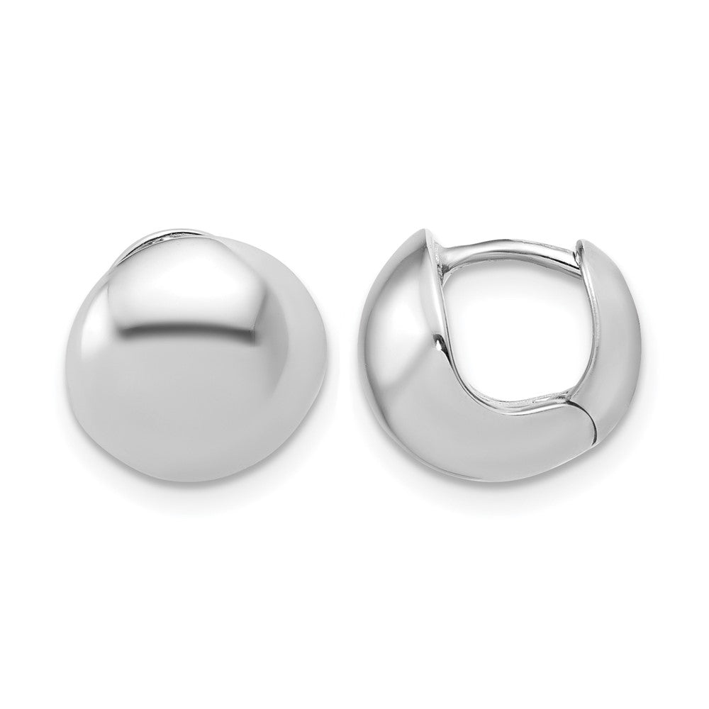Polished Hinged Hoop Earrings - 11.5mm