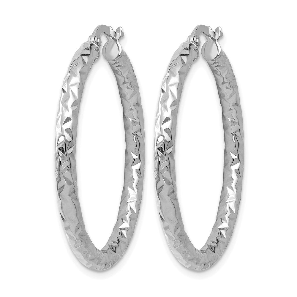 Polish/Textured Hoop Earrings