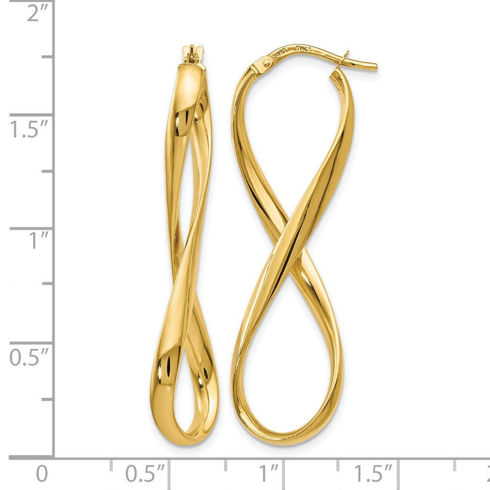 Polished Infinity Hoop Earrings