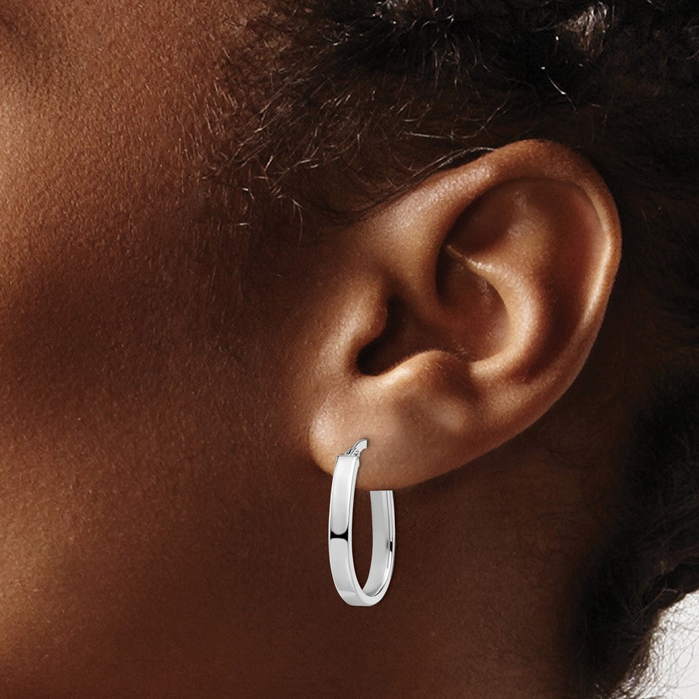 Polished U-Shape Hoop Earrings