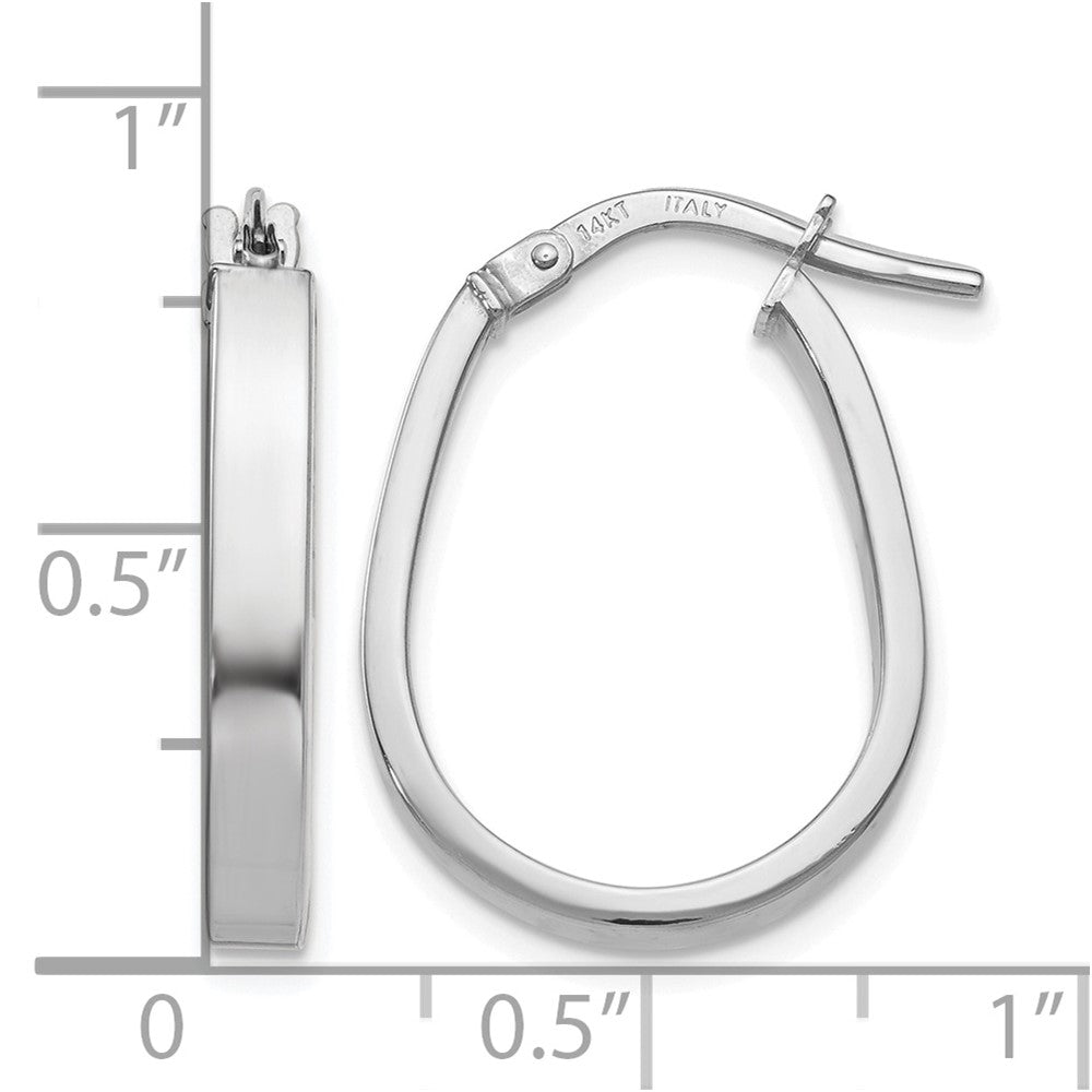 Polished U-Shape Hoop Earrings