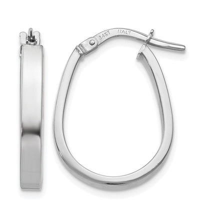 Polished U-Shape Hoop Earrings