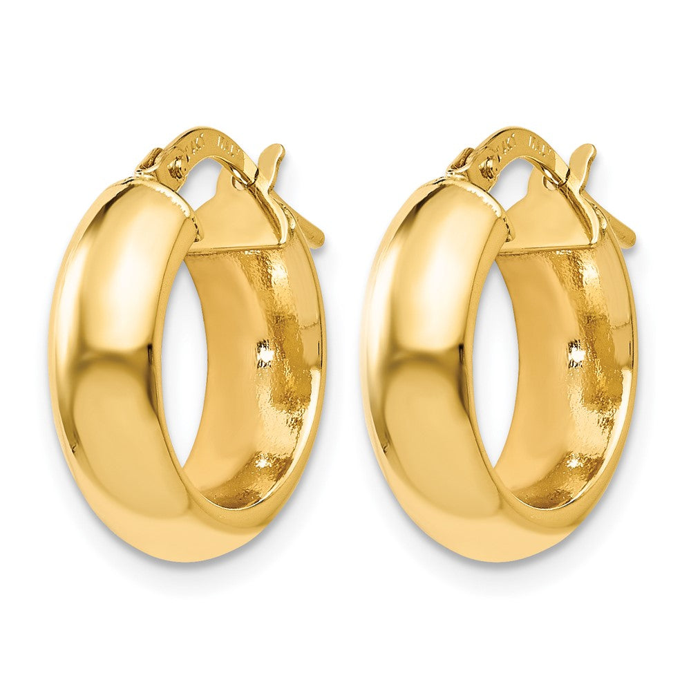 Polished Hoop Earrings - 15mm