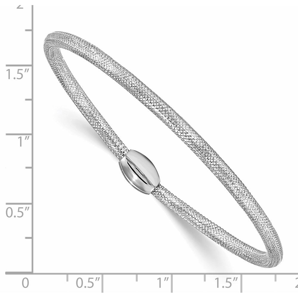 Polished Mesh Stretch Bracelet - 3mm