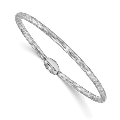 Polished Mesh Stretch Bracelet - 3mm