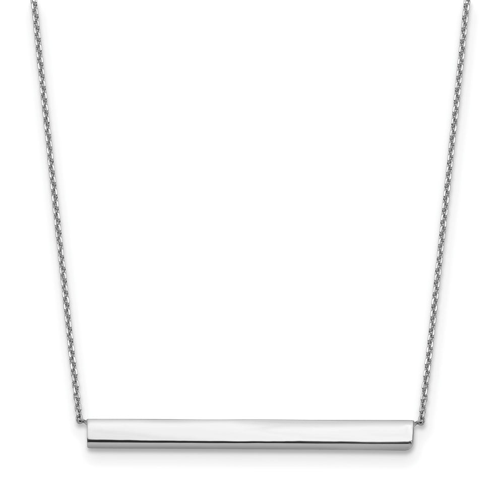 Polished with 1in ext. Bar Necklace