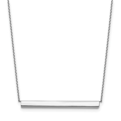 Polished with 1in ext. Bar Necklace