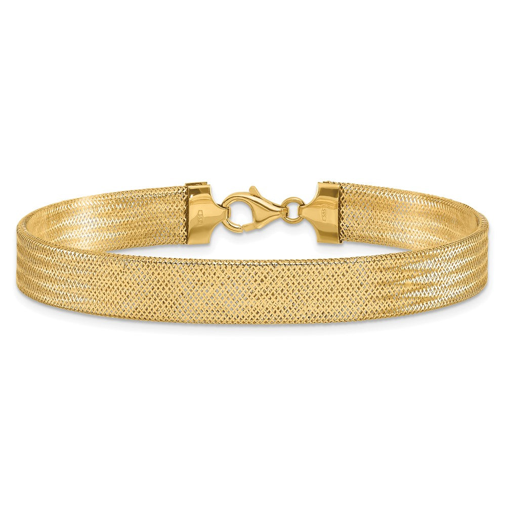 Polished Mesh Bracelet 7.25" - 9mm