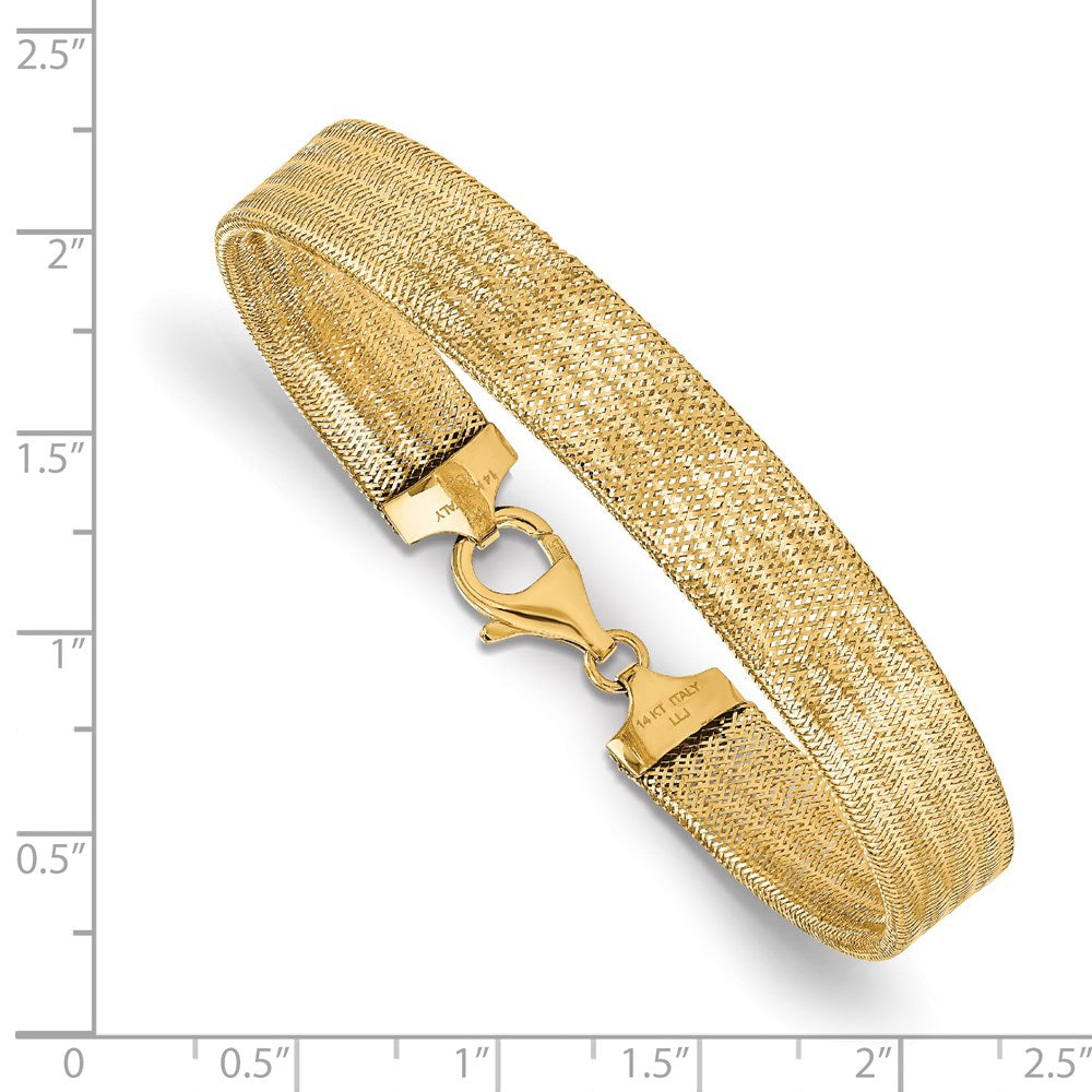 Polished Mesh Bracelet 7.25" - 9mm