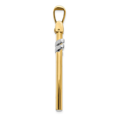 Polished Cross Pendant - 28mm