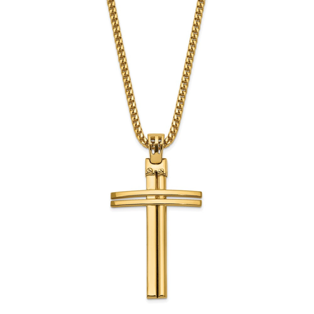 Polished Cross Pendant - 28mm
