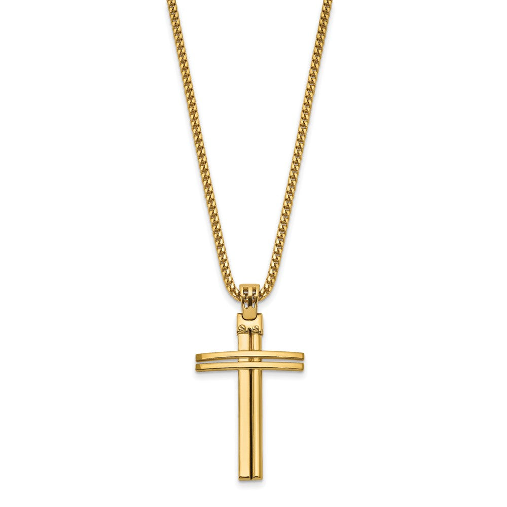 Polished Cross Pendant - 28mm