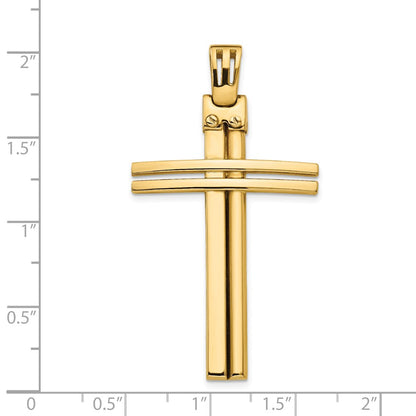 Polished Cross Pendant - 28mm