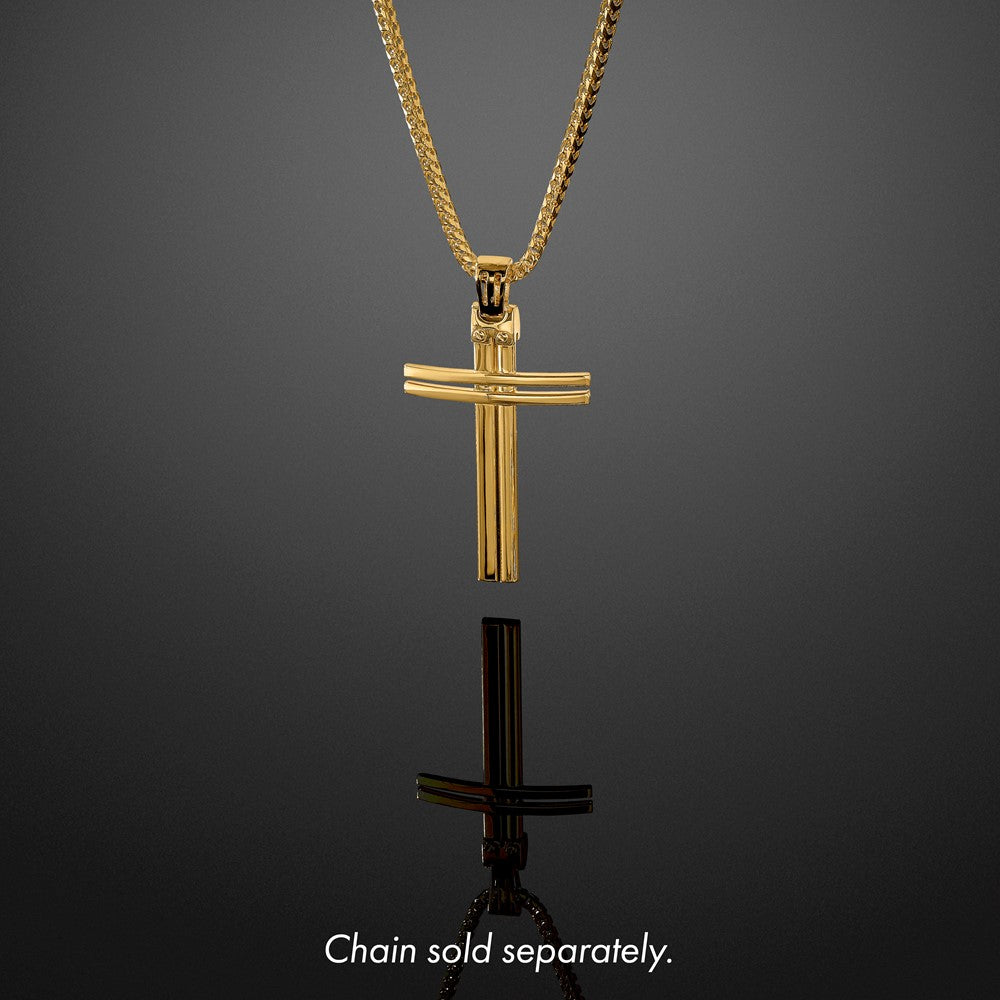 Polished Cross Pendant - 28mm