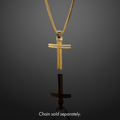 Polished Cross Pendant - 28mm