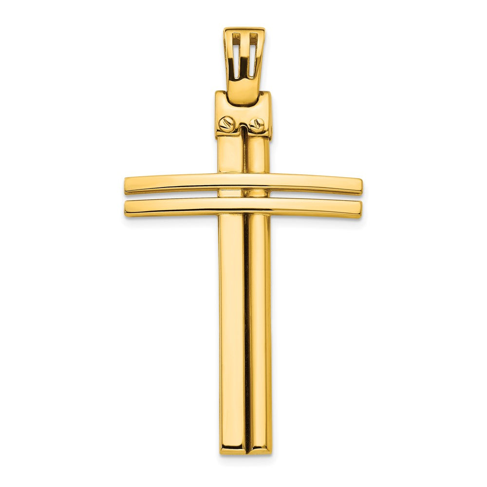 Polished Cross Pendant - 28mm