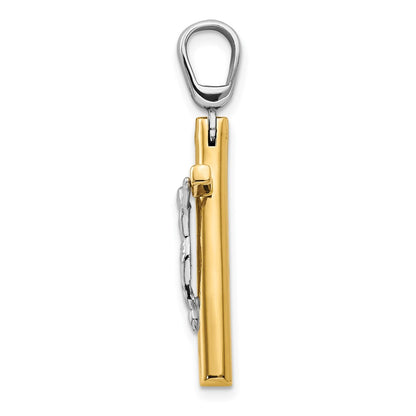 Polished Crucifix Cross Pendant - 17.9mm