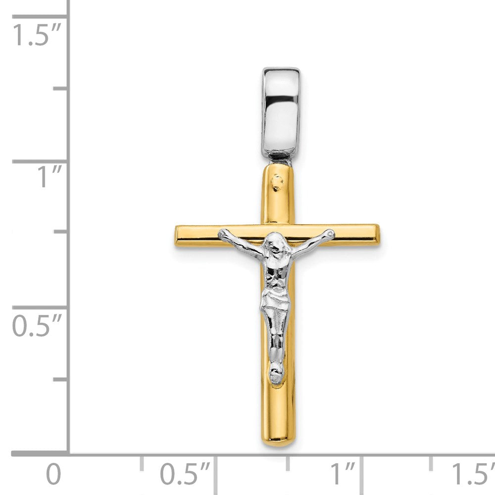 Polished Crucifix Cross Pendant - 17.9mm