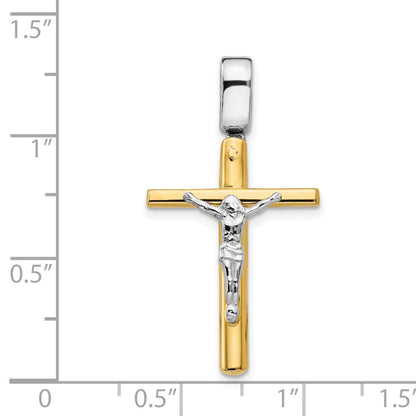 Polished Crucifix Cross Pendant - 17.9mm