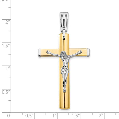 Polished Crucifix Cross Pendant - 27.45mm